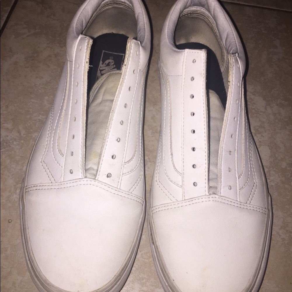Vans(all white leather)